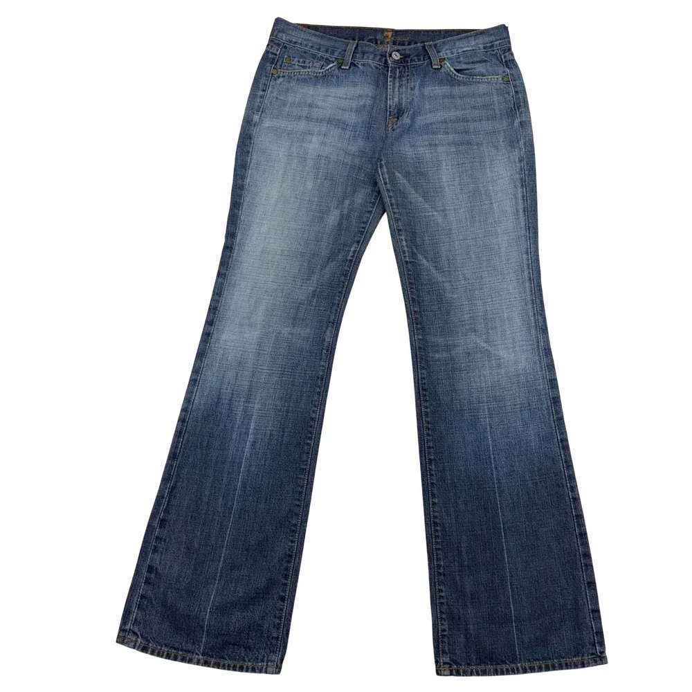 7 For All Mankind Jeans Mens 30 Blue Bootcut Denim Made in USA Rodeo